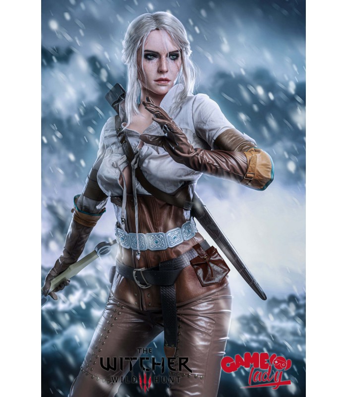 Game Lady Ciri Full Silicone Doll - 168 cm Realistic Figure
