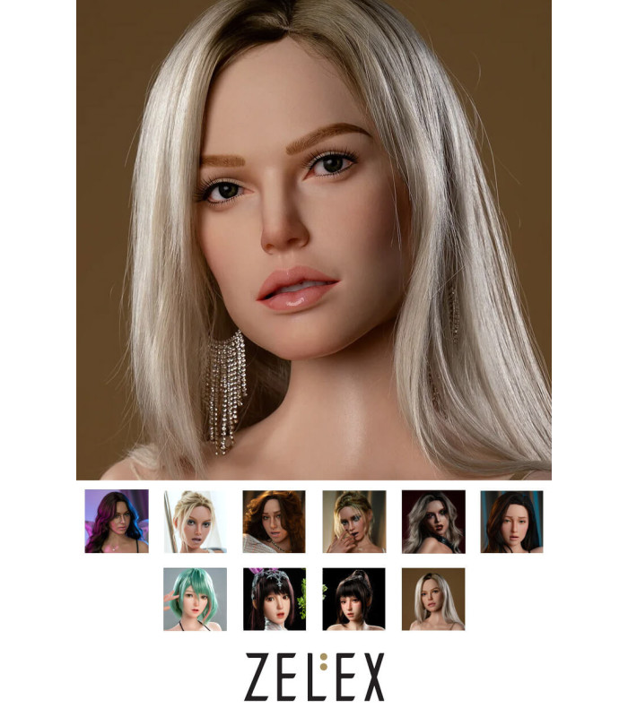 Zelex Silikon Dolls Kopf mit beweglichen Kiefer und Oral Funktion - princessdolls.ch