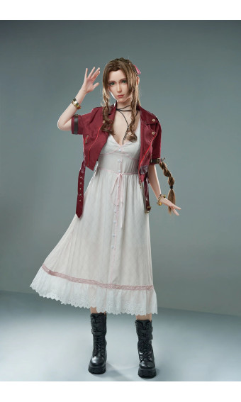 Game Lady Aerith's Outfit und Schuhe