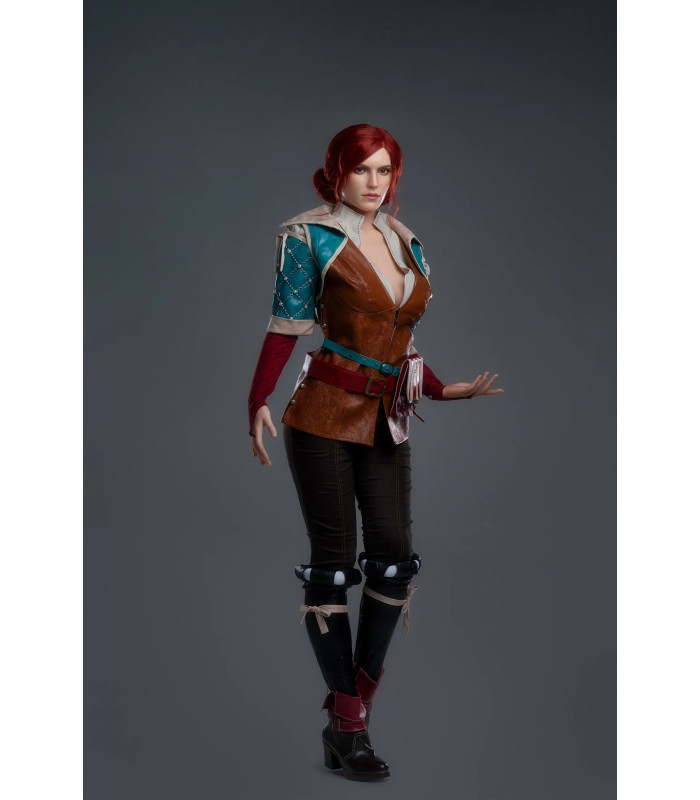 "Game Lady Triss Outfit & Shoes - Stylish Fantasy Fashion Awaits!"