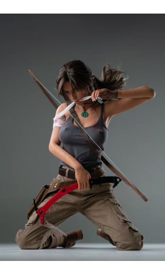 Game Lady Full Silicone Doll Lara 166 cm - Bewegliche Kiefer Version