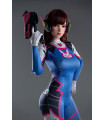 Game Lady Full Silicone Doll D.Va 167 cm - Overwatch