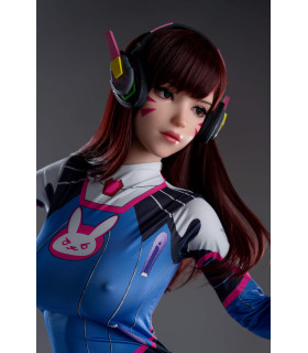 Game Lady Full Silicone Doll D.Va 167 cm - Overwatch