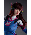 Game Lady Full Silicone Doll D.Va 167 cm - Overwatch