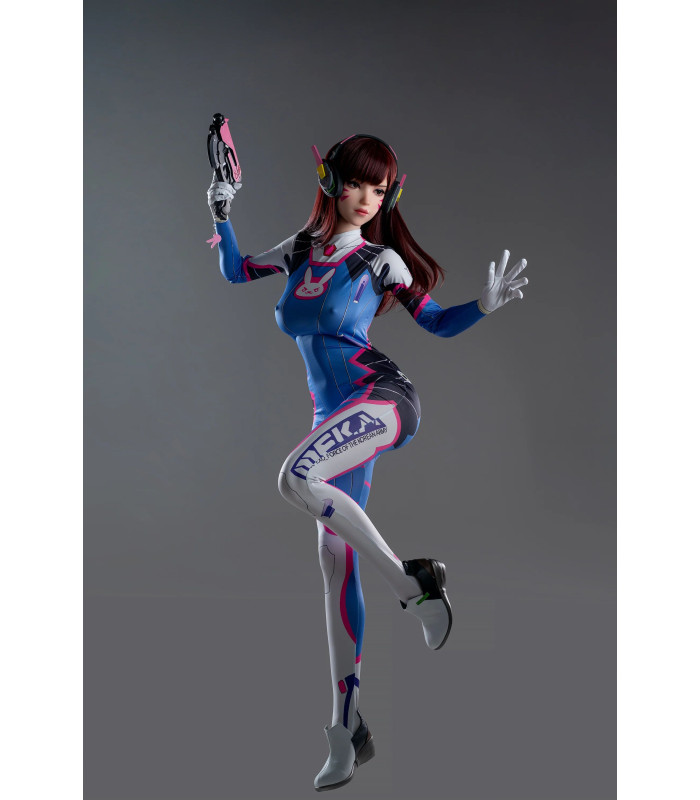 "Shop Lady D.Va's Stylish Outfit and Shoes - Game-Inspired Fashion"