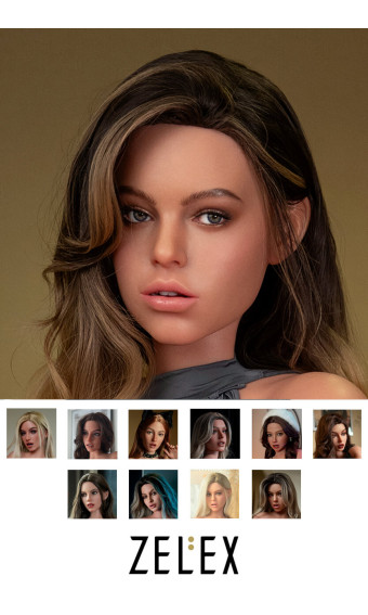 Zelex Silikon SLE Dolls Kopf mit beweglichen Kiefer und Oral Funktion - princessdolls.ch