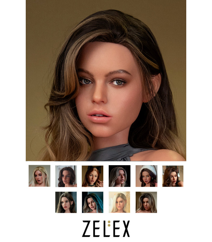 Zelex Silikon SLE Dolls Kopf mit beweglichen Kiefer und Oral Funktion - princessdolls.ch