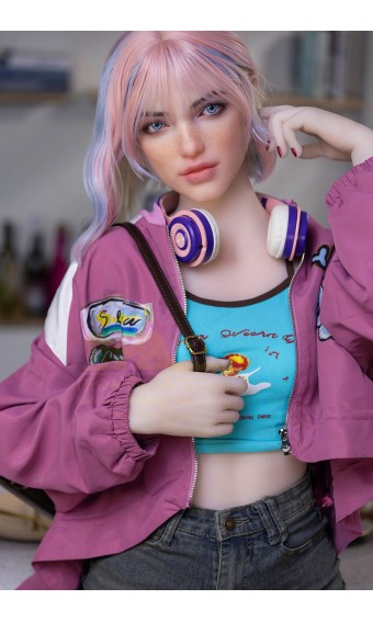 Irontech Doll flachbrüstige Sex-Puppe aus TPE, Caro 162 cm