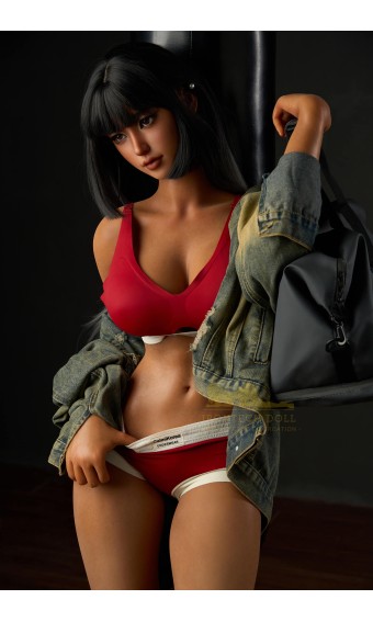 Irontech Athletische Sexpuppe 161cm S14 Dunkel Gebräunte Miku – Fitness-Königin