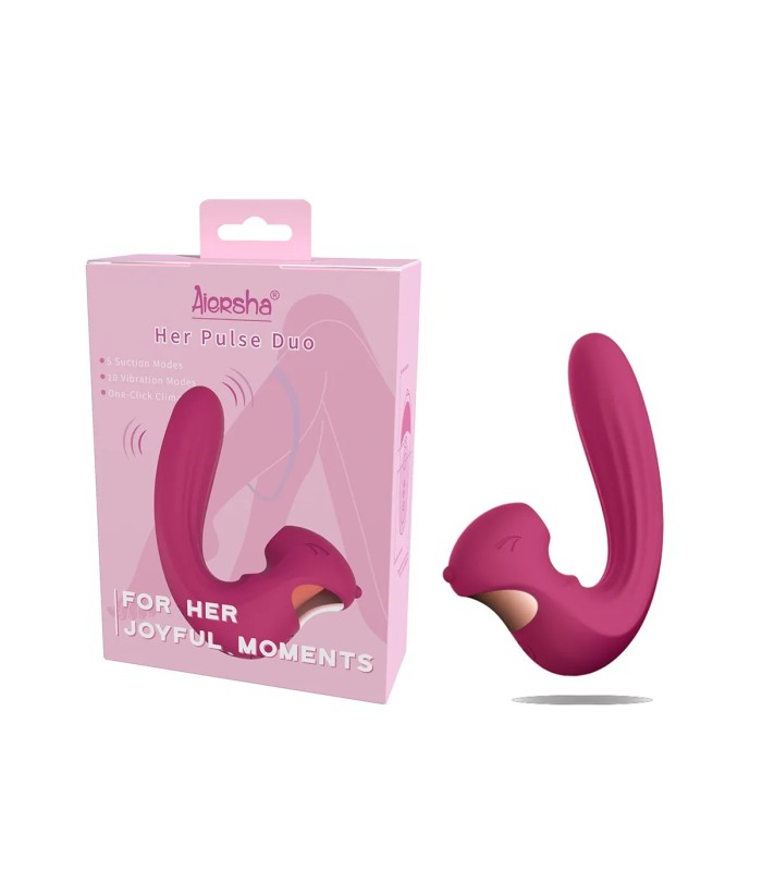 h2Aiersha Her Pulse Duo Vibrator - Dual-Action Saug- und Vibrationsgerät/h2
pErleben Sie unvergleichliches Vergnügen mit dem Ai