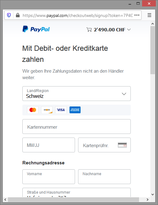 So Zahlen Sie mit Paypal Kreditkarten