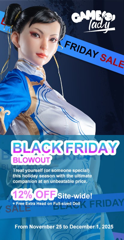 Gamelady Black Friday promotion (25 November to 1 December) 12% discount on all Gamelady Dolls