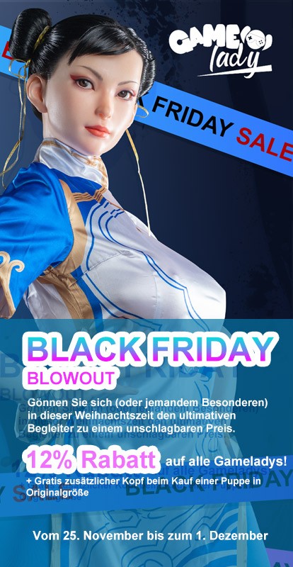 Gamelady Black Friday-Aktion (25. November bis 1. Dezember) Auf alle Gamelady Dolls 12 % Rabatt